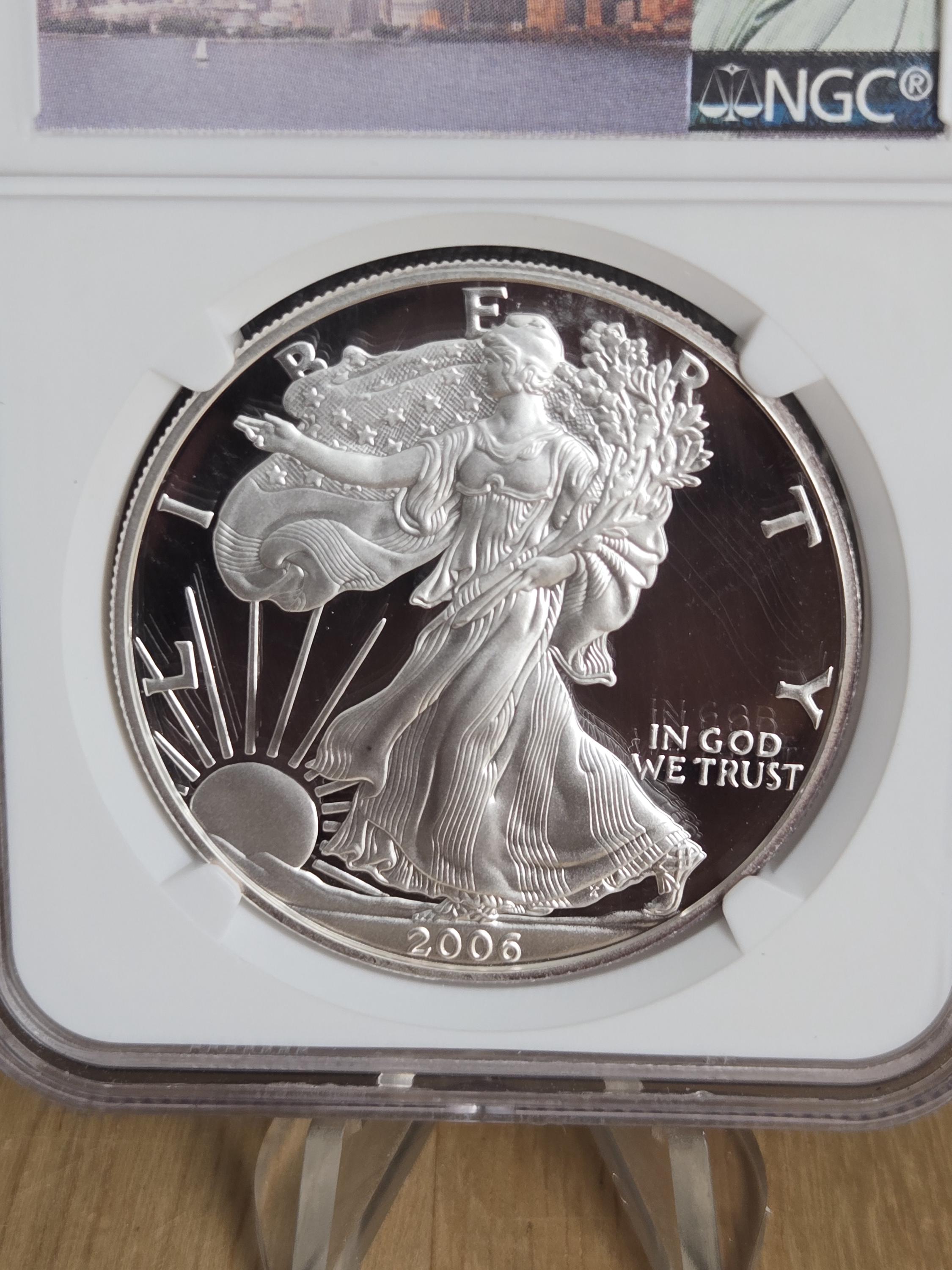 2006 W, Silver Eagle Dollar NGC PR69, ULTRA CAMEO! - Etsy