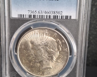 1925 PCGS MS63 Silver Peace Dollar