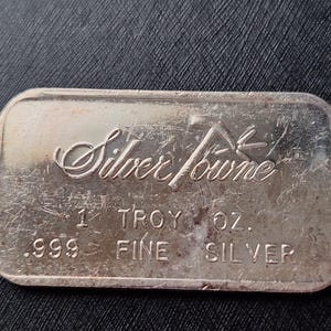 1 Troy oz. .999 Silver art bar