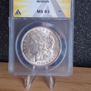 1921 Silver Morgan Dollar MS61