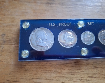 1960 Franklin 90 % Silver half dollar Proof set
