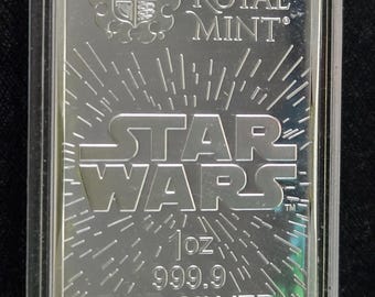 1 Oz .999 Fine Silver Bullion STAR WARS Darth Vader Coin 2017 New