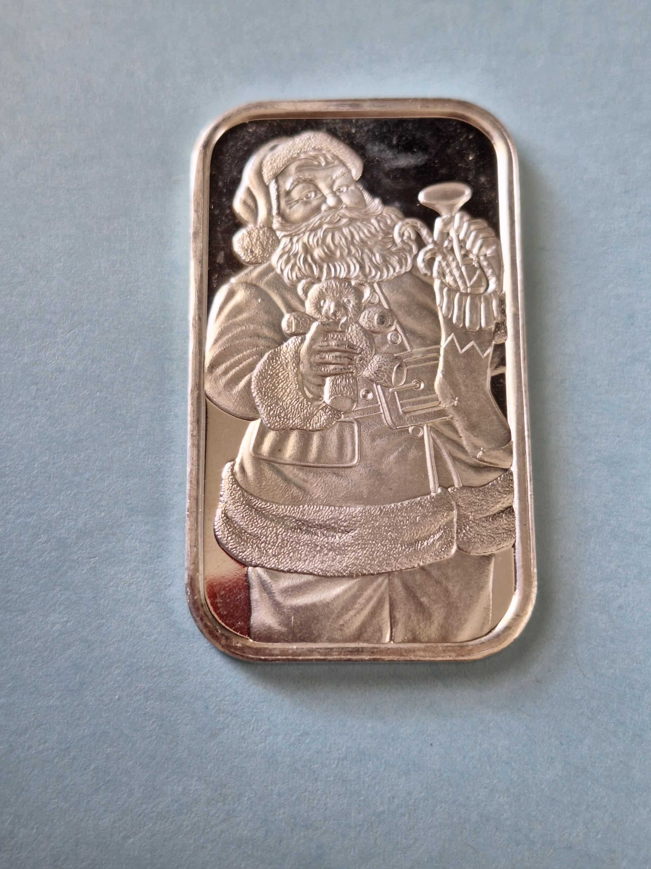 Christmas 1 Oz Silver Coin - Etsy