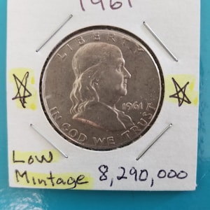 1961  Franklin half dollar