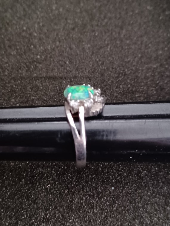Sterling silver opal ring 925 size 6.25 - image 9