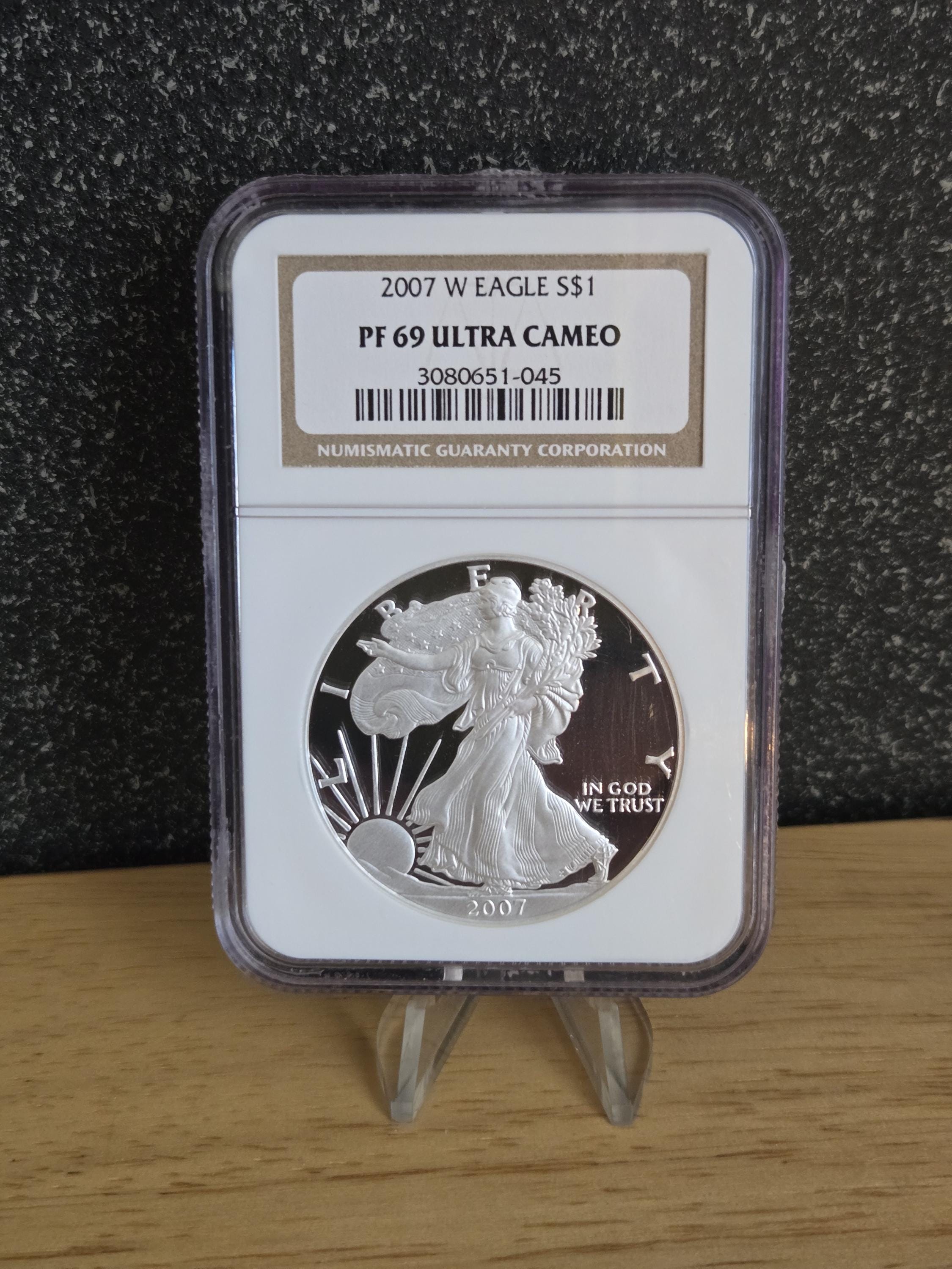 Ultra Cameo Silver Eagle - Etsy