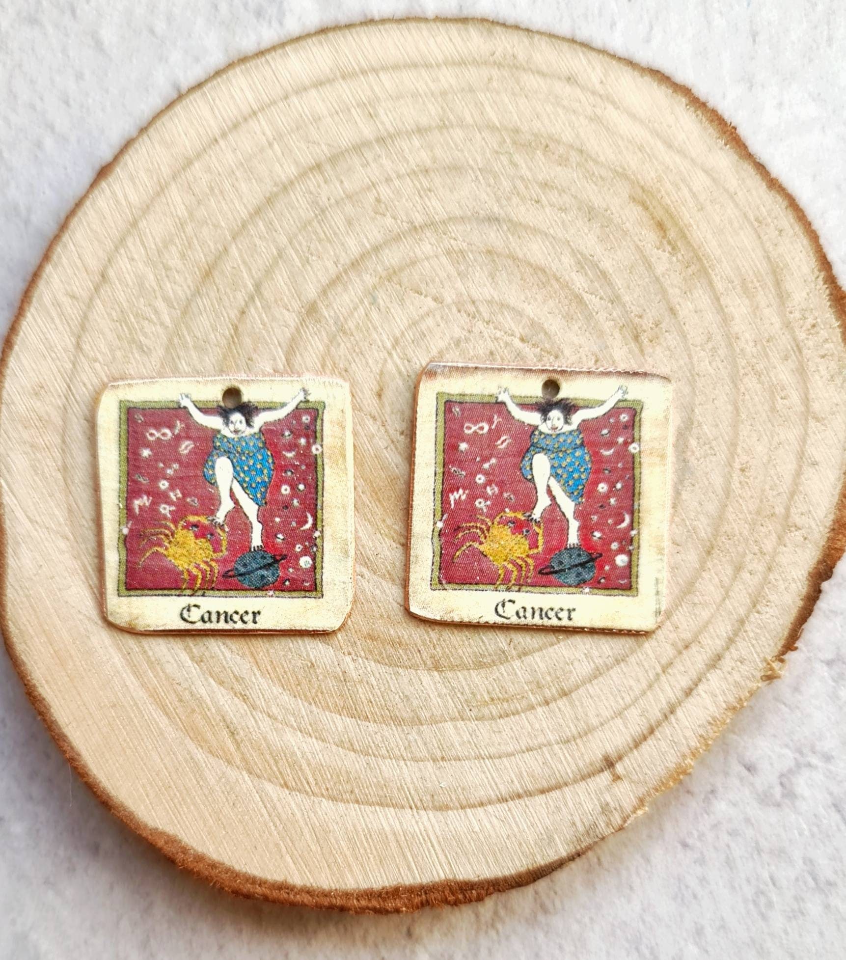 Cancer Copper Beadszodiac Copper Charms Artisan Zodiac Etsy UK