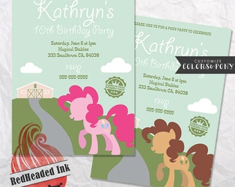 Pony Birthday Party Invitation