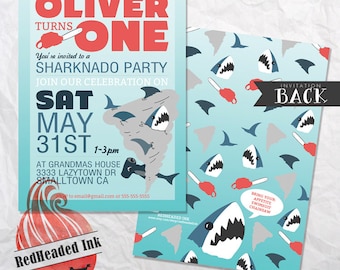 Sharknado Birthday Party Invitation