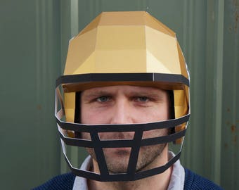 American Football Helmet, Papercraft Mask