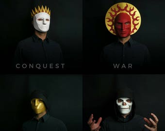 Horsemen of the Apocalypse Paper Craft Mask Set - Great for Halloween