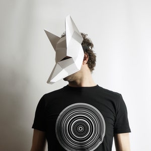 Jackal Mask, Papercraft Mask Template