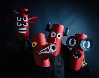 Papercraft Monster Mask Festival Set