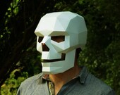 Skull, Papercraft Mask Template