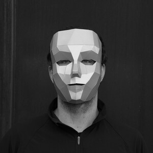 Polygon Boy, Papercraft Mask Template - Etsy