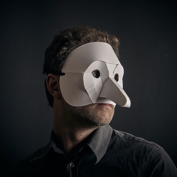 Commedia Dell’ Arte Zanni Mask: 3D Papercraft Template (PDF Pattern)