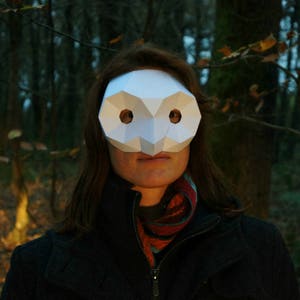 Mache deine eigene Eulen Halbmaske