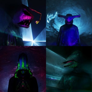 Echelon Void, Papercraft Sci-Fi Alien Mask Set