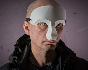 Commedia Dell’ Arte Dottore Doctor, 3D Papercraft Mask Template, Italian Theatrical Paper Mask, Unique Halloween Costume, PDF Pattern