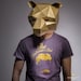 Bear 3D Papercraft Mask Template, Low Poly Paper Mask, Unique Halloween Costume, Animal Mask, PDF Pattern 