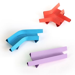 Marble Racetrack Papercraft Starter Set