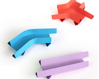 Marble Racetrack Papercraft Starter Set