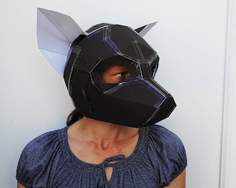 Chihuahua, Papercraft Dog Mask Template