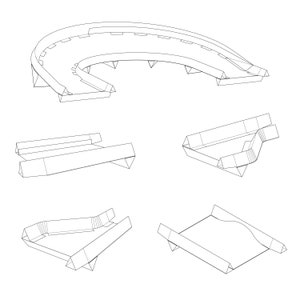 Papercraft Toy Car Racetrack Set PDF Download