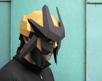 Ranger Helmet, Papercraft Mask Template