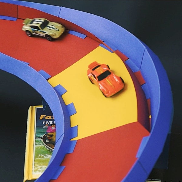 Deluxe Papercraft Racetrack set - includes both the original set and the extension pack