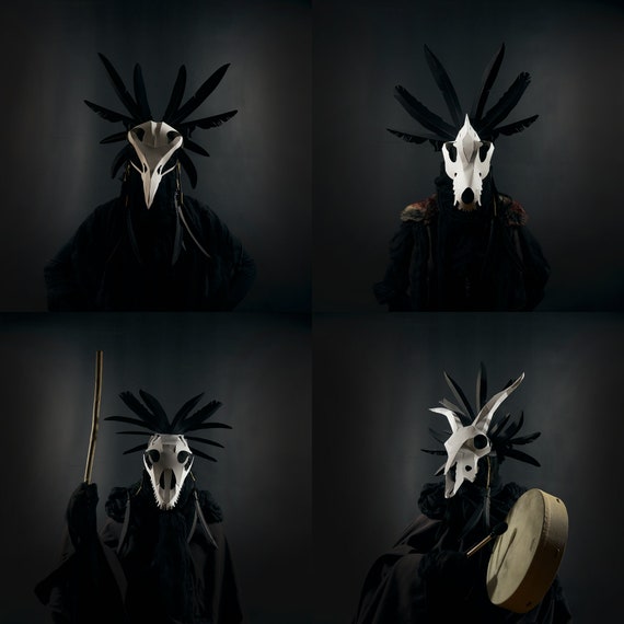 Animal Skull Headdress Papercraft Mask Templates Unique - Etsy Animal Skull Headdress Papercraft Mask Templates Unique - Etsy
