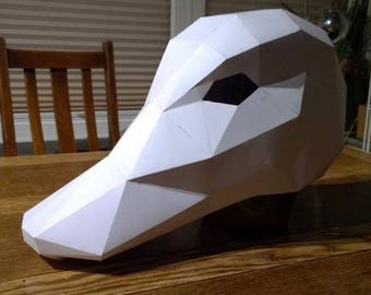 Duck, Papercraft Mask Template