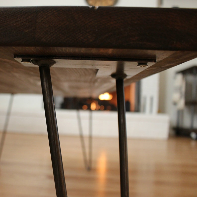 Coffee Table with Hairpin Legs Industrial Coffee Table Mid Etsy