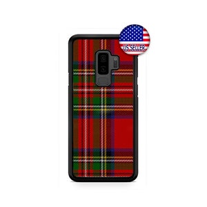 Winter Plaid Samsung Galaxy s23 ultra s22 s21 plus ultra fe s20 + NOTE20 Google Pixel ,Red Plaid checkered Cover,Red Tartan