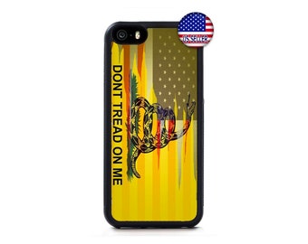 Dont Tread On Me The Gadsden Flag Hard Rubber TPU Case Cover for iPhone 17 16 15 14 13 Max Mini pro Max 12 Plus X Max, iPod Touch 7 6