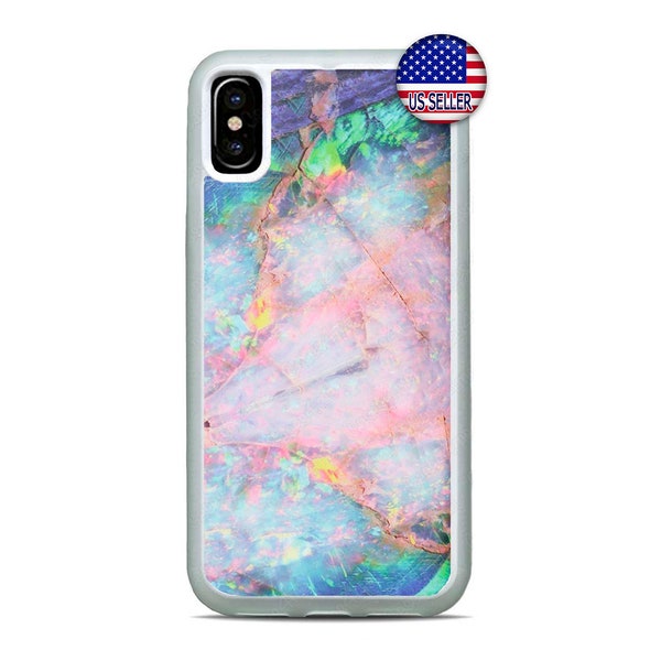 Marble Stone Lightweight Phone Case Cover For iPhone 17 16 15 14 13 Max Mini pro Max 12 Plus X Max, iPod Touch 7 6  White Pink Aqua