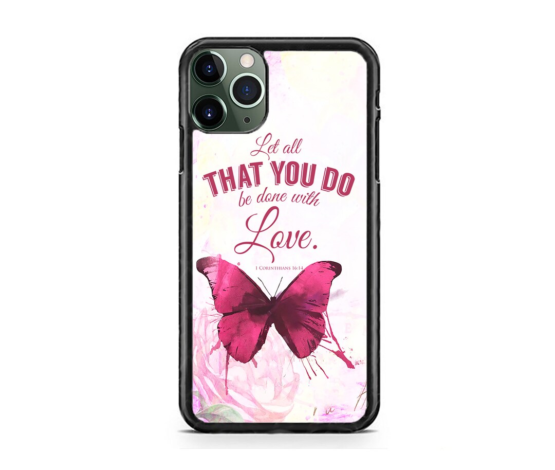 New Christian Bible Verse Corinthians Case Cover for iPhone 16 15 14 13 ...