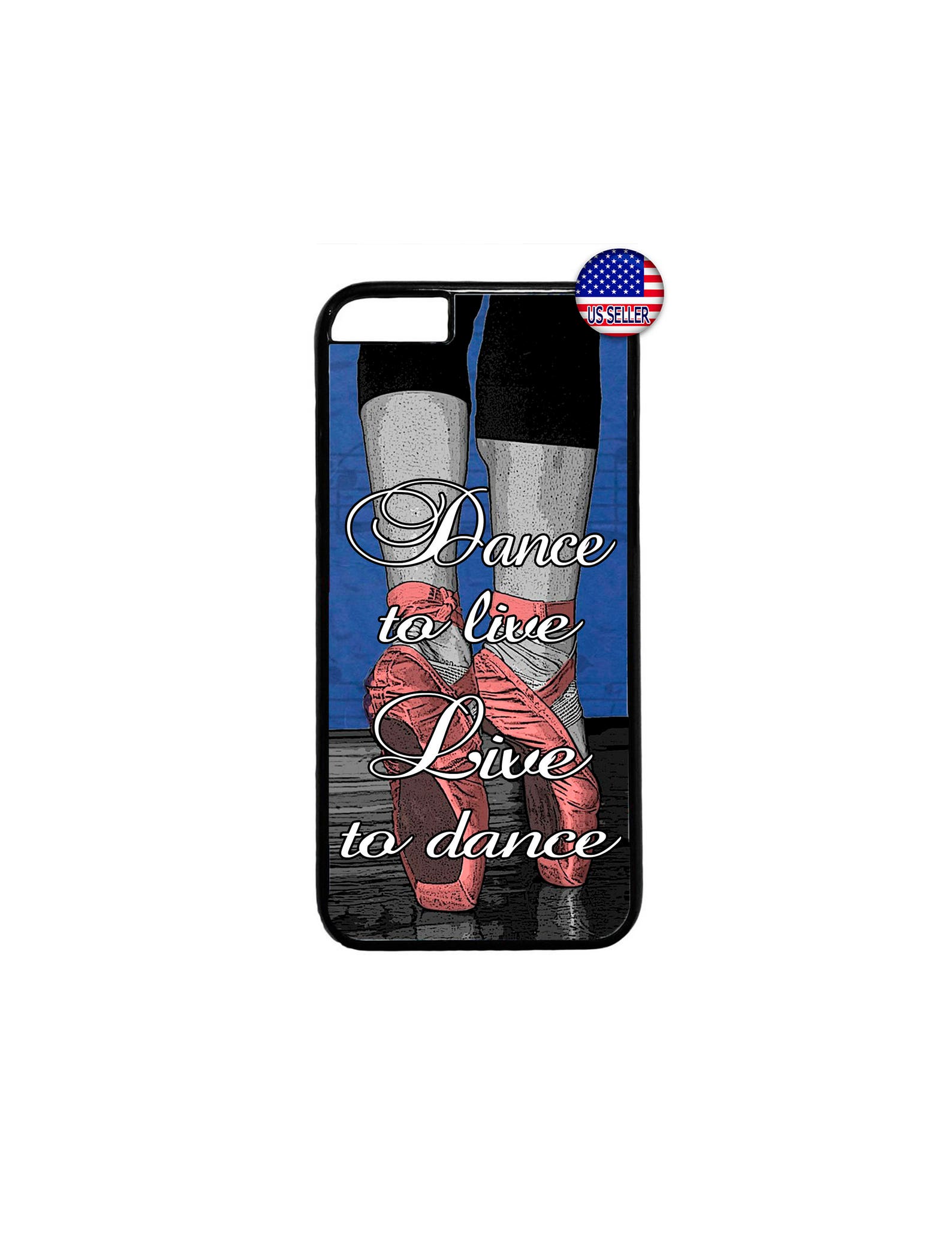 cute ballet ballerina dancer shoes quote hard rubber tpu slim case cover for iphone 8 7 6 6s plus x xs max 5 4 se ipod touch 4 5