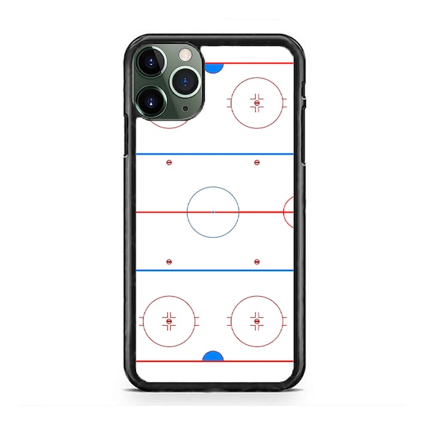 Ice Hockey Rink Phone Case,Ice Hockey Gift, iPhone 15 14 13 12 Max Mini pro Max 11 XR Plus X Max SE, iPod Touch 7 6