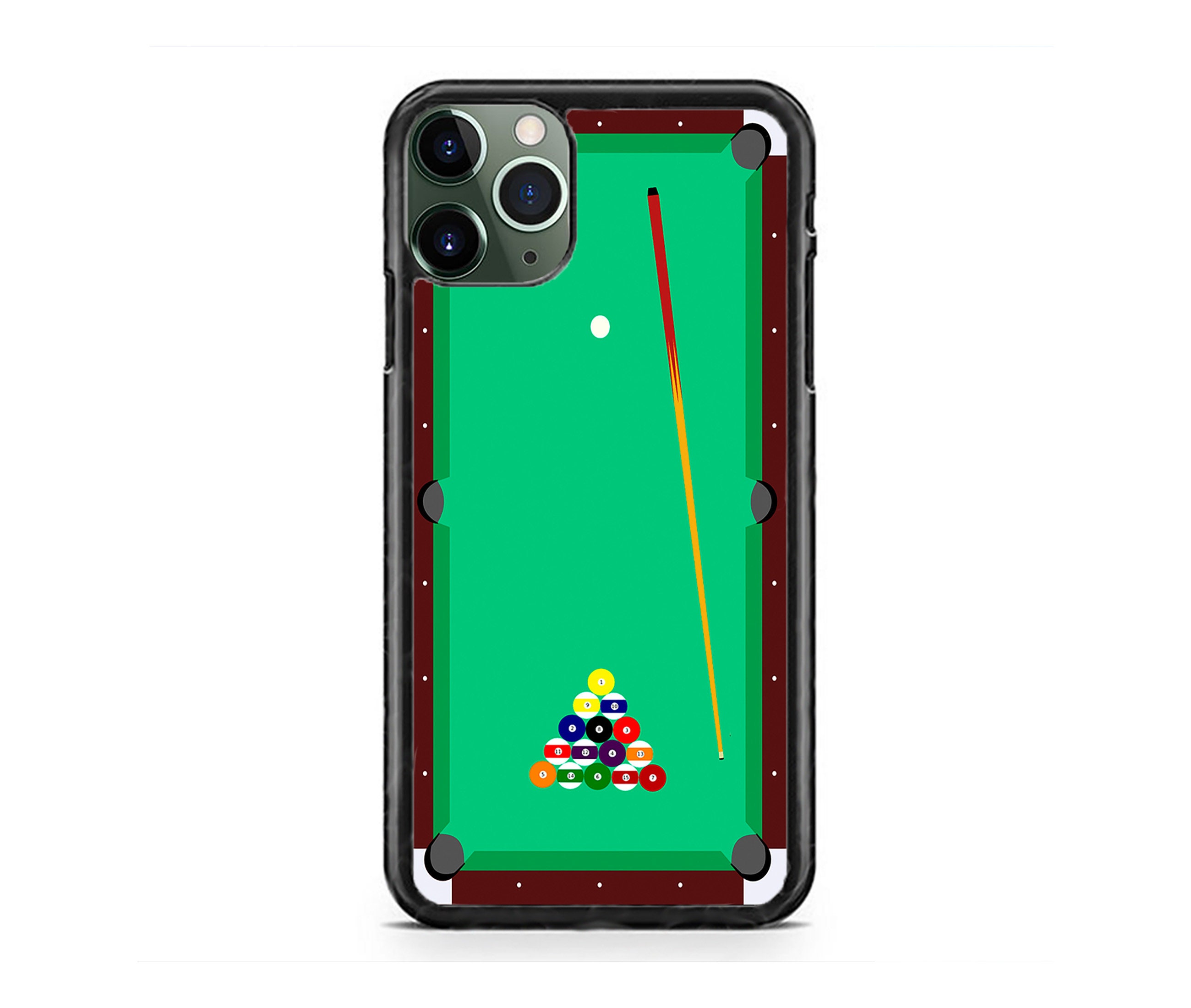 New Cute Funny Billiard Pool Table Hard Rubber TPU Case Cover for