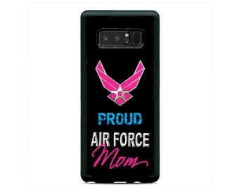 US Air Force Proud Mom UsA Hard Rubber Case Cover For Samsung Galaxy s23 ultra s22 s21 plus ultra fe s20 + NOTE20 Google Pixel