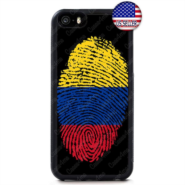 Colombia Flag Art Slim Hard Rubber Case Cover For iPhone 15 14 13 12 Max Mini pro Max 11 XR Plus X Max SE, iPod Touch 7 6