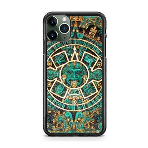 Society6 ケース Aztec 3 by Maya Aztec Calendar Mayan Pattern Hard Rubber Slim Case Cover for