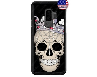 Samsung Galaxy s23 ultra s22 s21 plus ultra fe s20 + NOTE20 Google Pixel Skull Blades Swords Hard Rubber Case Cover