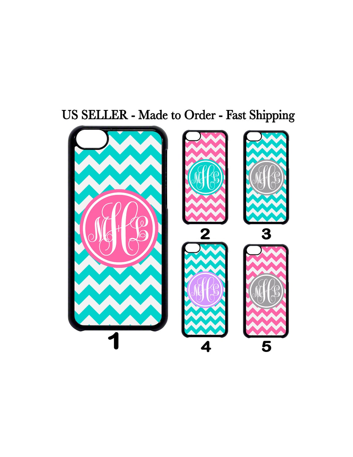 Chevron Monogram Phone Case Custom Iphone 13 Max 12 11 Pro XR Etsy