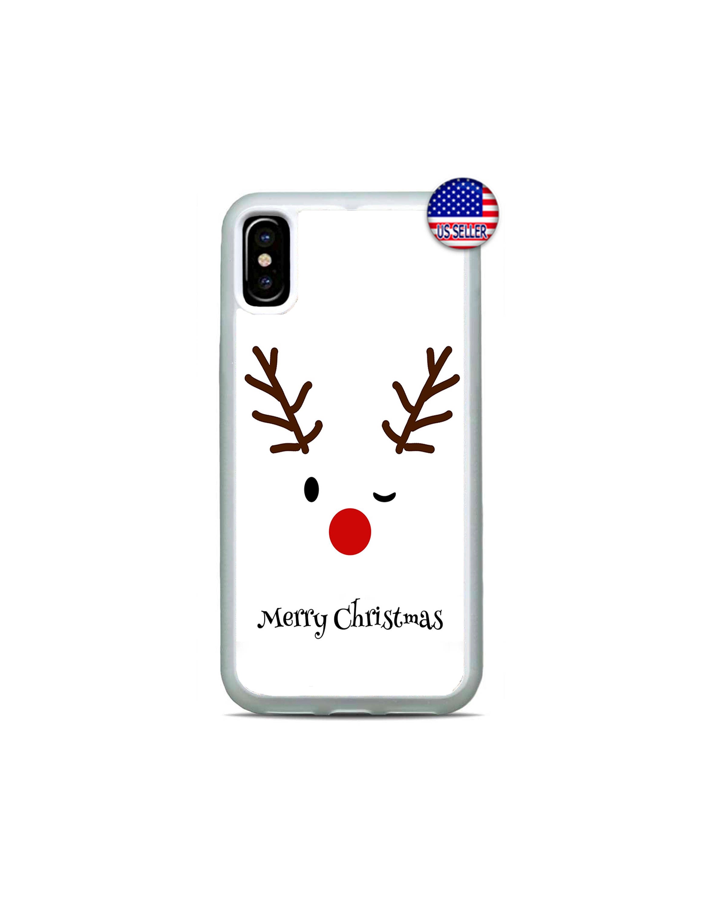 Reindeer Phone Case, Christmas , Xmas Holiday Gift Idea, Cover for