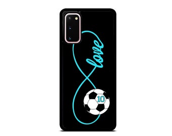 Personalized Number Love Soccer Sport gift Case Cover For Samsung Galaxy s23 ultra s22 s21 plus ultra fe s20 + NOTE20 Google Pixel