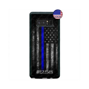 Custodia per telefono con bandiera americana personalizzata, linea blu sottile, Samsung Galaxy s23 ultra s22 s21 plus ultra fe s20 + NOTE20 Google Pixel