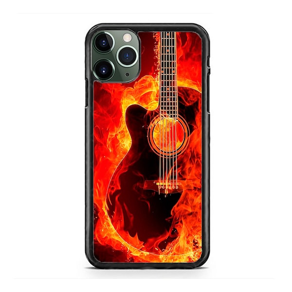 Guitar Stings Rock Art Design Hard Rubber TPU slim Case Cover for iPhone 15 14 13 12 Max Mini pro Max 11 XR Plus X Max SE, iPod Touch 7 6