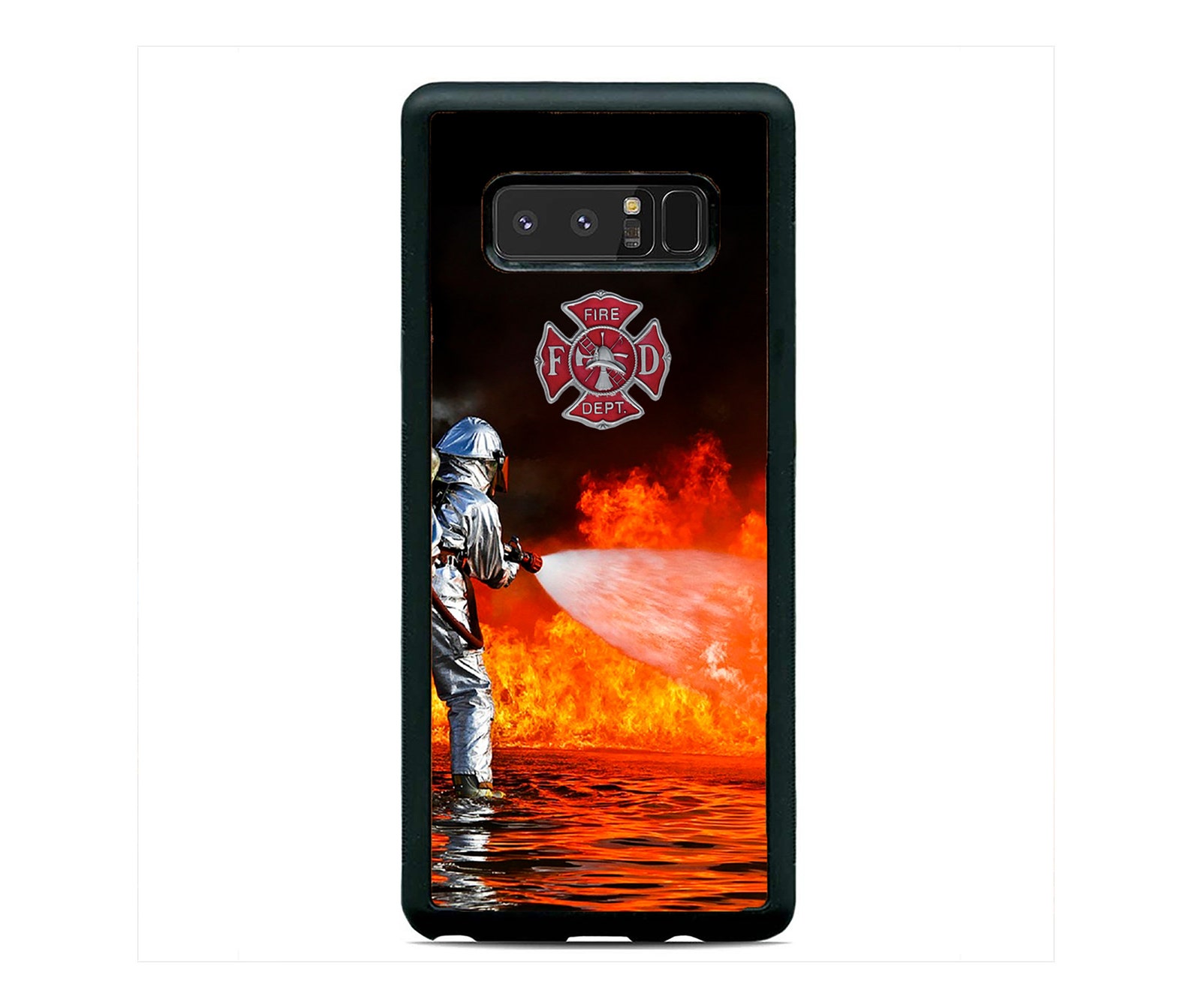 Samsung Fire Rescue Firefighter Fireman in Flames Rescue Hard Case Cover for Samsung Galaxy ...